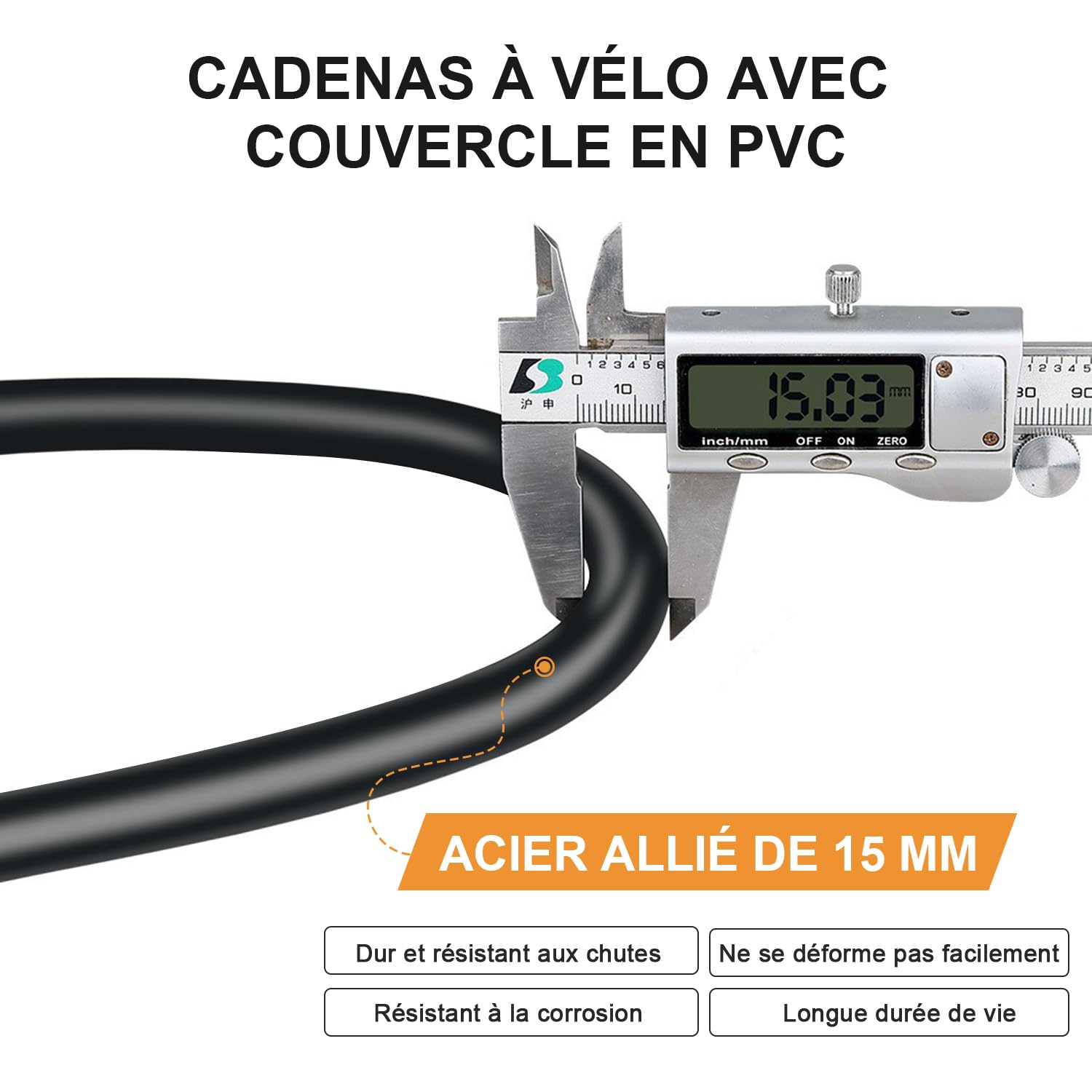 Antivol de vélo U avec Câble, antivol à combinaison à 4 chiffres, avec câble de 1,2 m pour vélo, Serrure de vélo scooter électrique, moto, porte