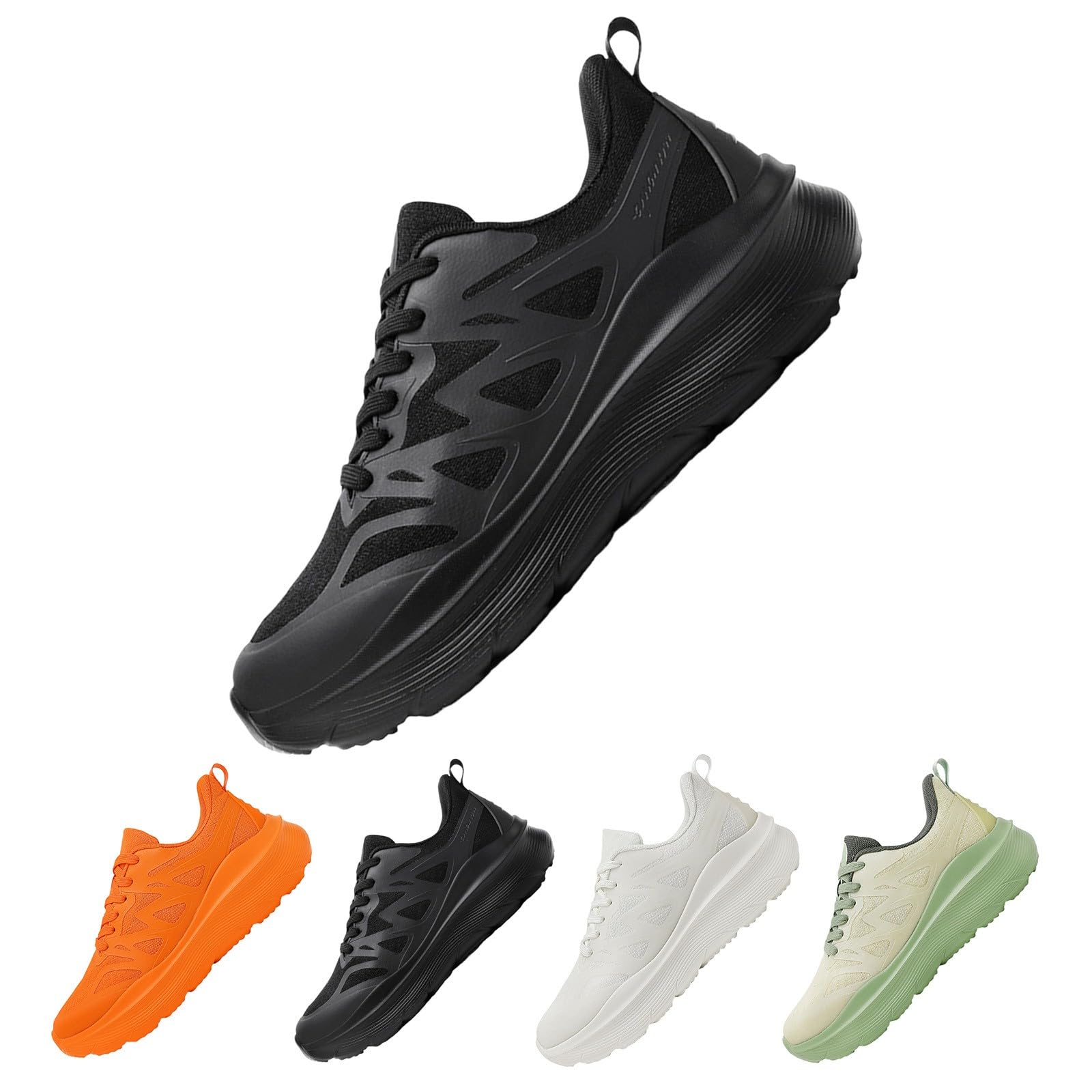 Scarpe da Ginnastica da Donna Ortopediche Scarpe Antiscivolo Donna Comode | Sneakers Ragazza in Tessuto Sintetico per Allenamento Palestra Calzature Atletica Moda Tempo Libero Fibra Ecologica