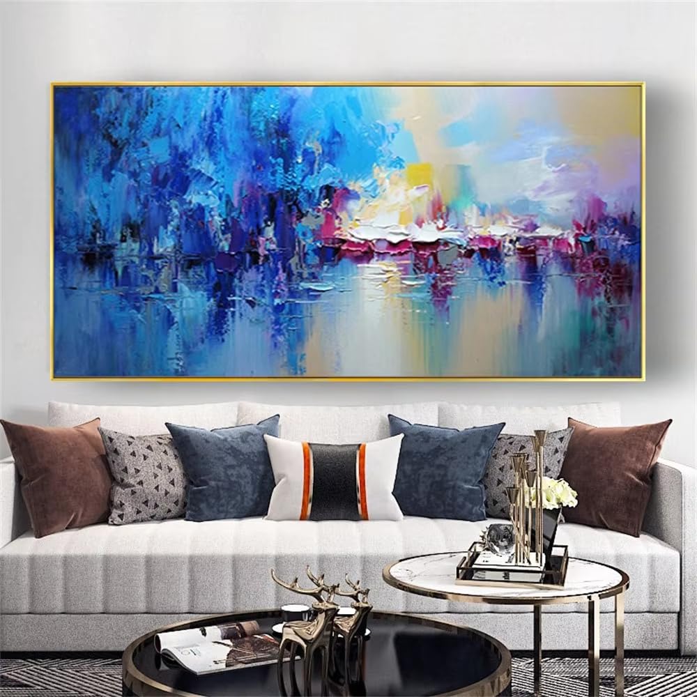 DFZEWKI Canvas Painting Modern Living Room Decor Decorative Canvases Hall Artwork Wall Art Prints Ideal(80x160cm(31x63in)/No frame)