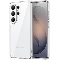 JETech Cover per Samsung Galaxy S26 Ultra, Protezione Completa dell’Obiettivo della Fotocamera, Anti Ingiallimento Paraurti Custodia con Antiurto, Retro in PC Rigido Antigraffio (Trasparente)