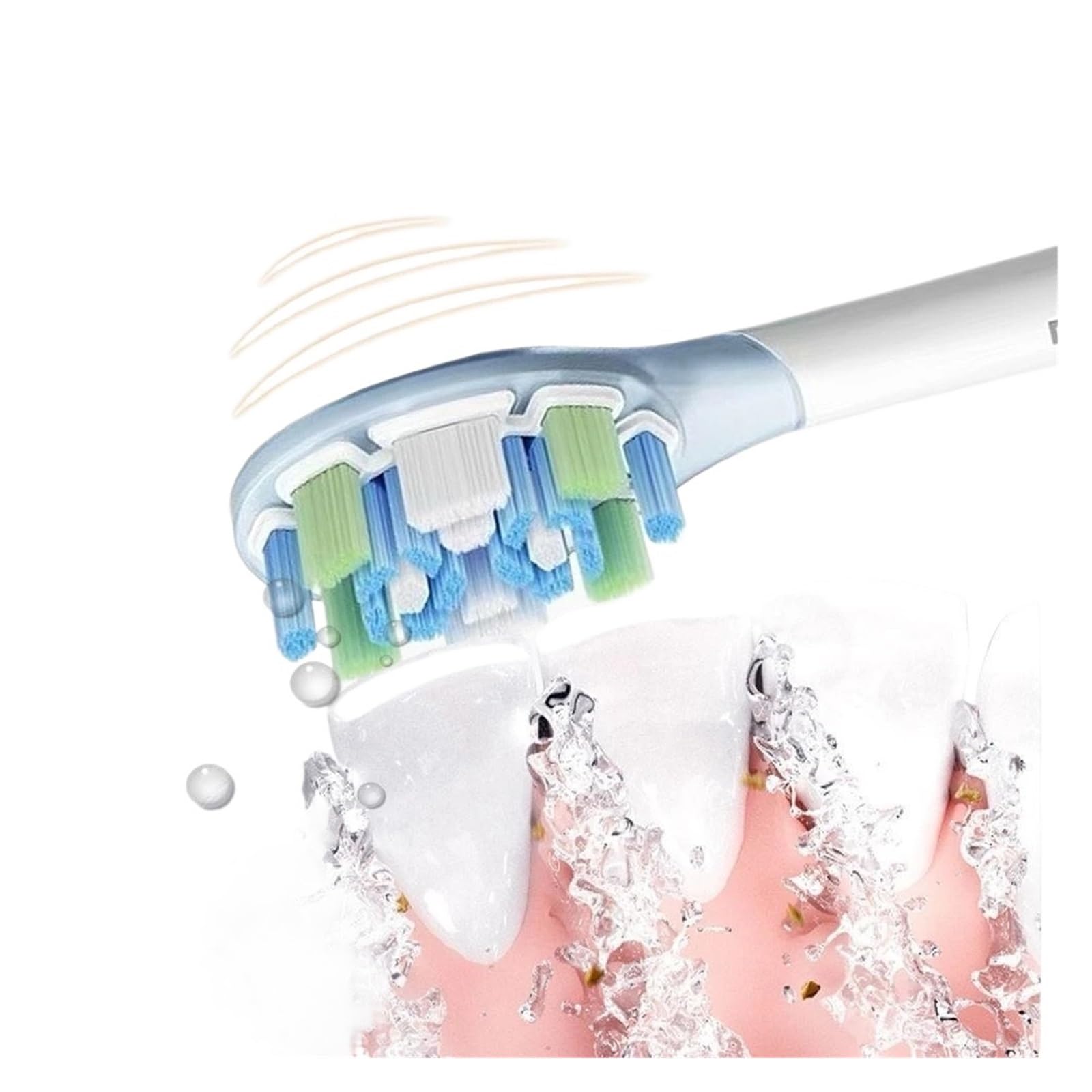 Compatibile con la testina dello spazzolino elettrico Testine da 3 pezzi Set di accessori for vibrazione sonica(Combo Set)