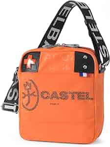 CASTELBAJAC 黒レザーショルダーバッグ オレンジ内装 61oFmwqpA4L._AC_SY535_.jpg