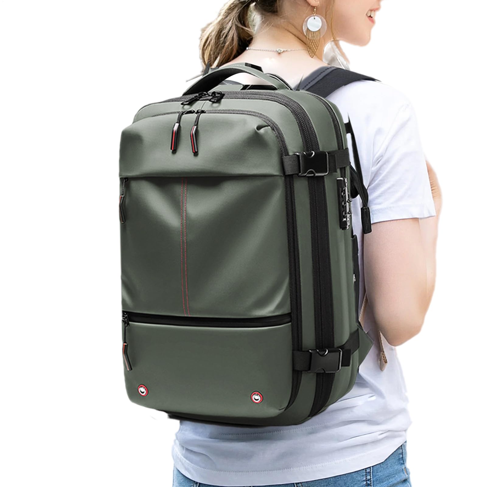 Sac À Dos De Compression Sous Vide, Sac À Dos De Voyage Sous Vide | Antivol Avec Verrouillage Par Mot De Passe, 60 L Extensible - Tissu Oxford, Emballage Sous Vide De Séparation Sèche