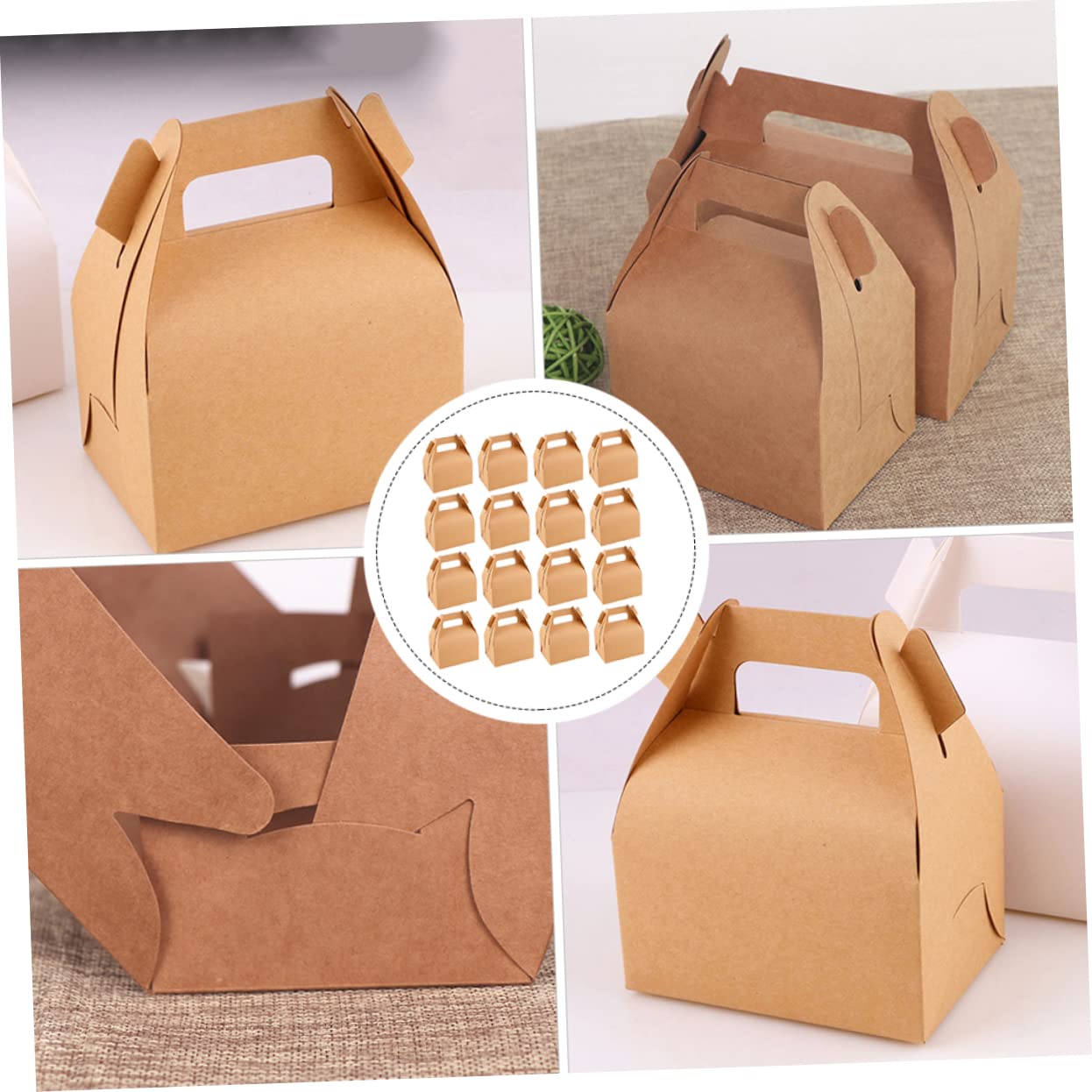 Anneome Lot De 30 Boîtes De Transport En Carton Ondulé Pour Gâteaux Et Desserts