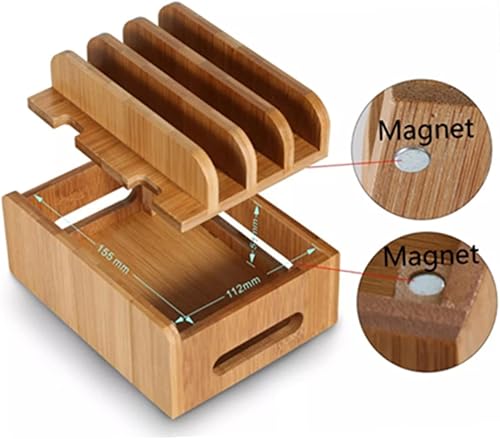 Miniatura 3 de Modern Phone Stand Wooden Phone Dock Wooden Phone Stand Mobile Phone Holder Cajas Organizadoras Versatile Phone Holder Video Recording Stand