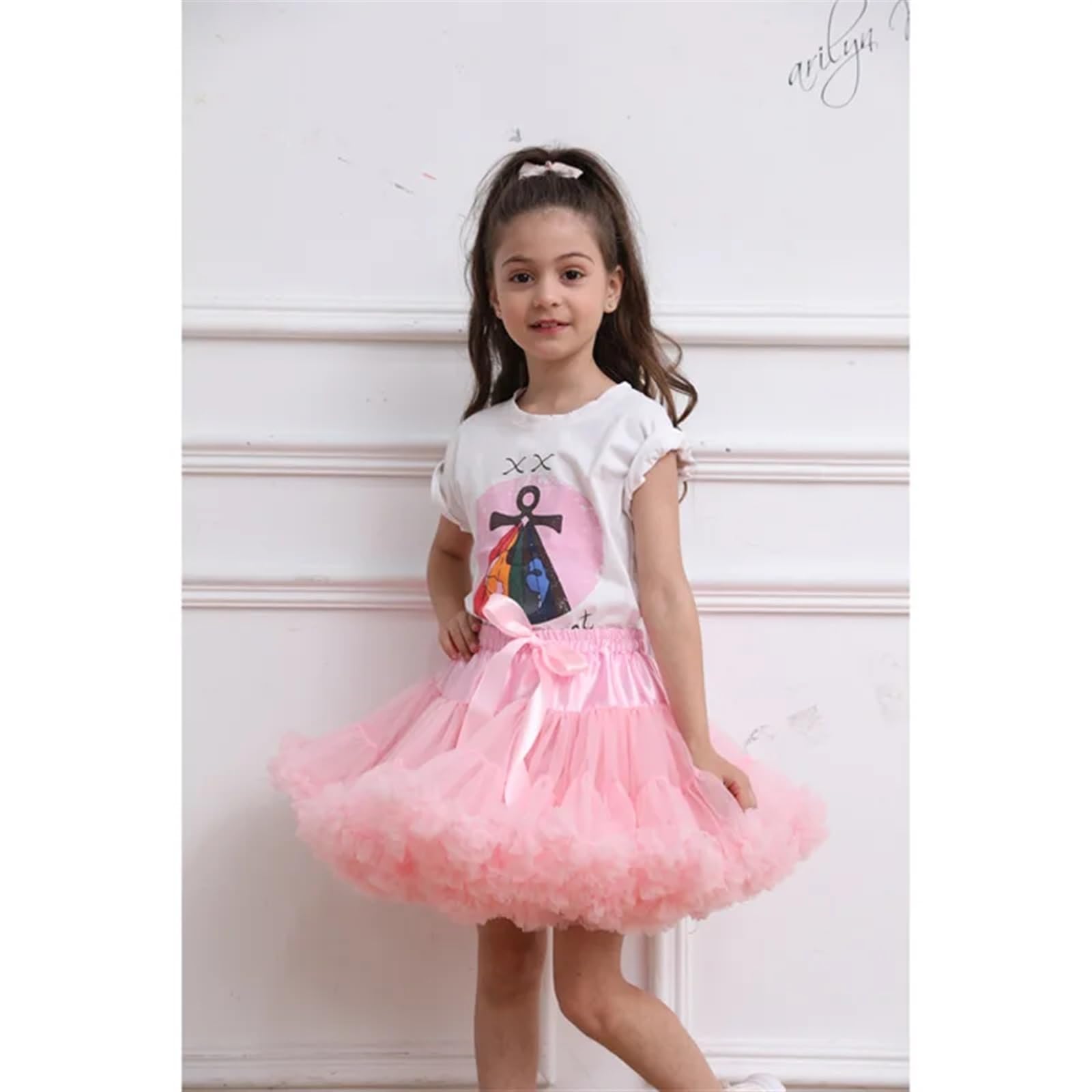Falda Tutu Falda de Tul for niñas, Ropa for niños, Falda tutú, Ropa for niños, Faldas de Princesa, Falda for niñas, Ropa de 2 a 15 años para Baile,Cumpleaños,Fiesta(Peacock Blue,7T)