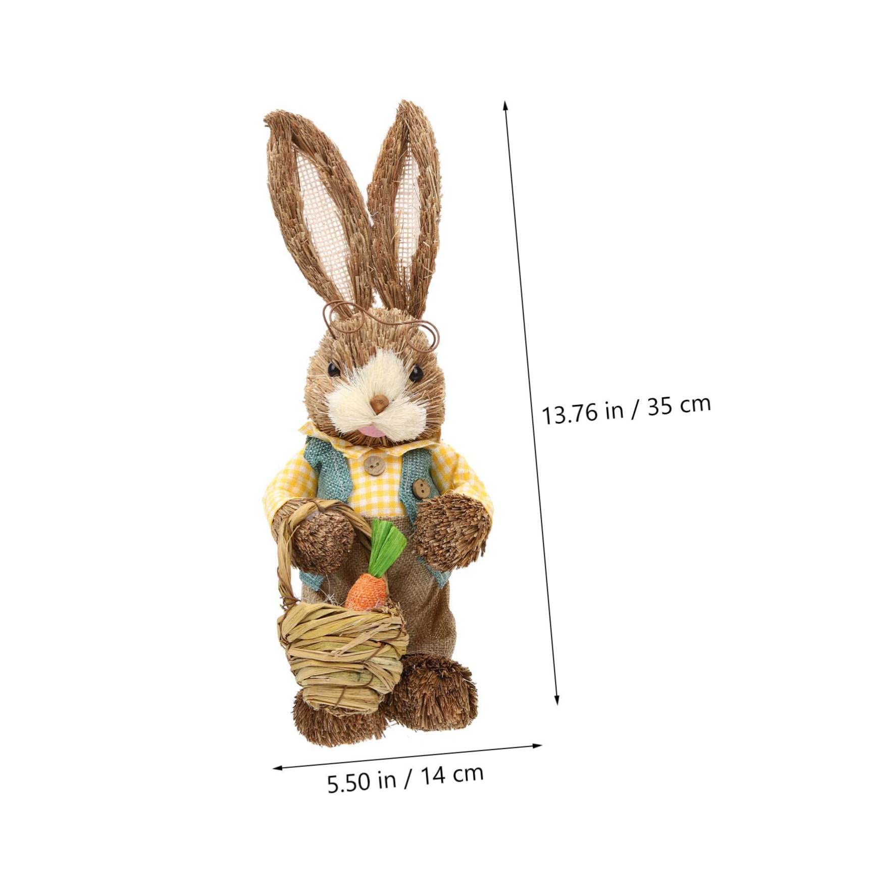 STOBAZA 4stücke Handgefertigte Hasenfiguren Aus Deko-Elemente Für Garten Und Ostern Niedliche Osterhasen Ornamente Für Kinderzimmer Und Frühlingsfest-Dekoration