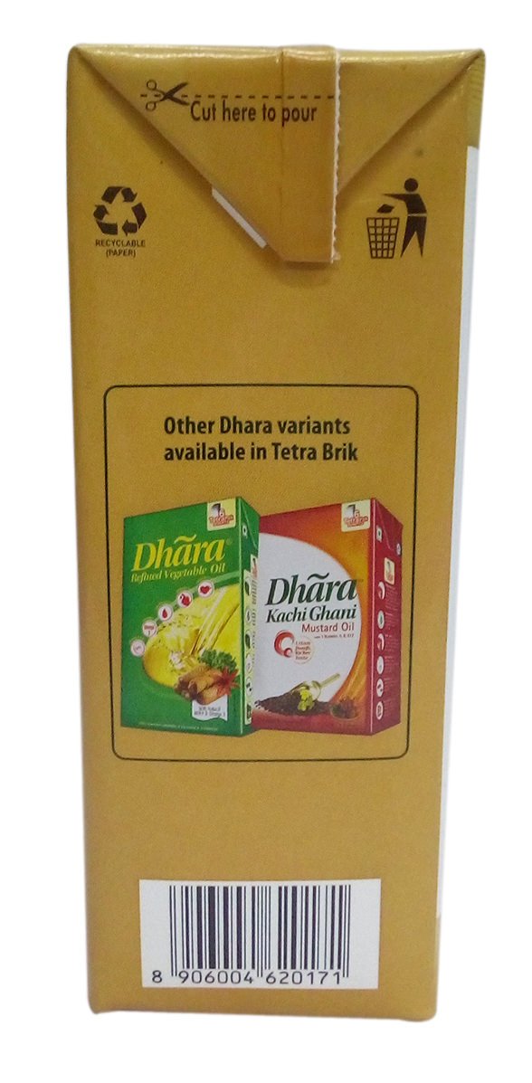 Dhara Cooking Oil - Filtered Groundnut Oil, 1L Carton - Image 2 thumbnail