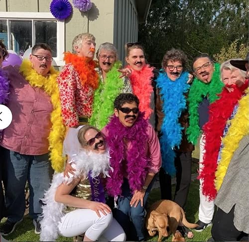 80 Gram, 2 Yards Long Turkey Chandelle Feather Boa 10 Color, Great For Party, Wedding, Halloween Costume, Christmas Tree Decoration (Green) #TOP1