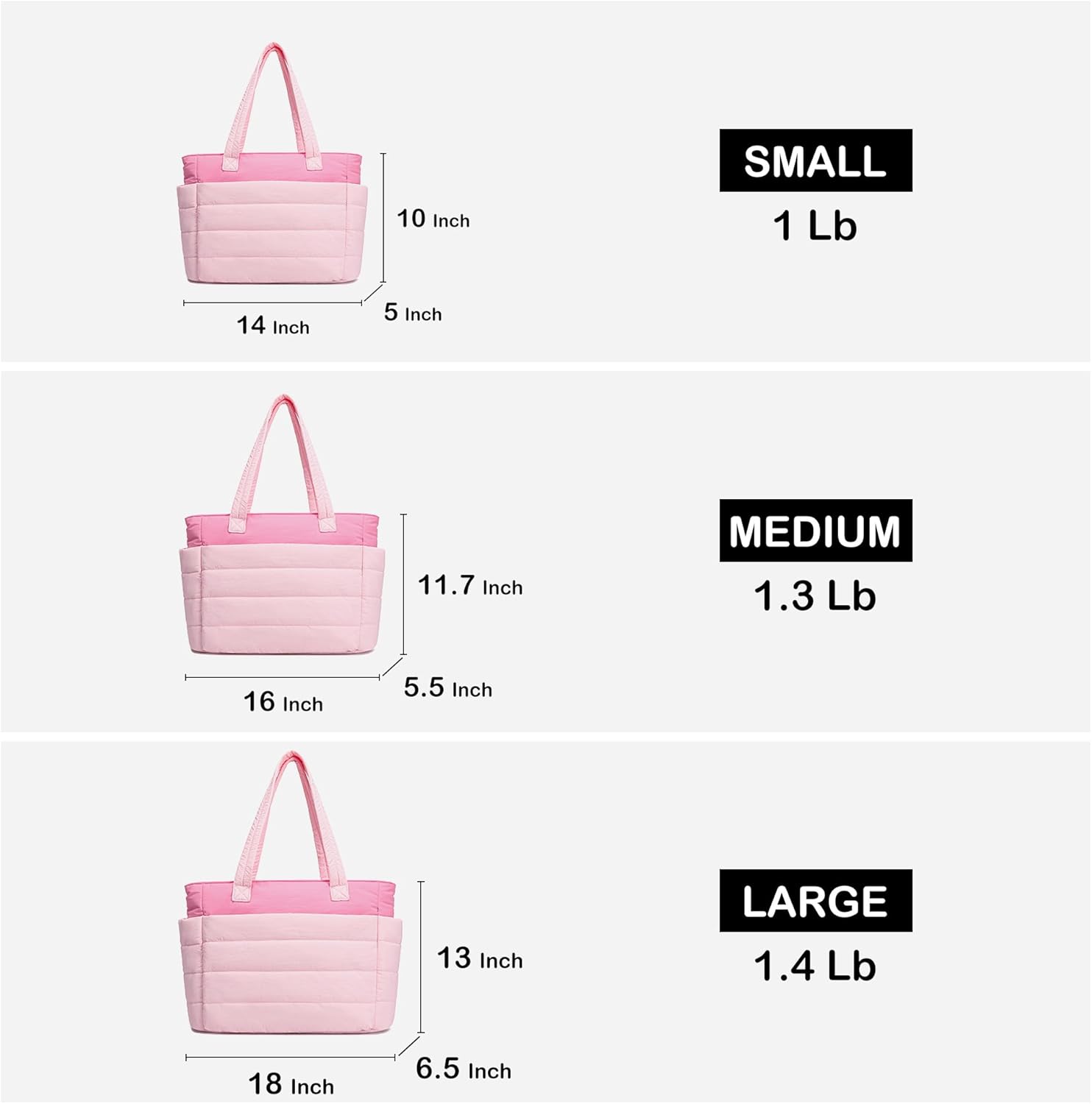 AOCINA Puffer Tote Bag for Women Work Nurse Bags Laptop Purse Lightweight Quilted Crossbody Shoulder Handbags Travel School - Image 3