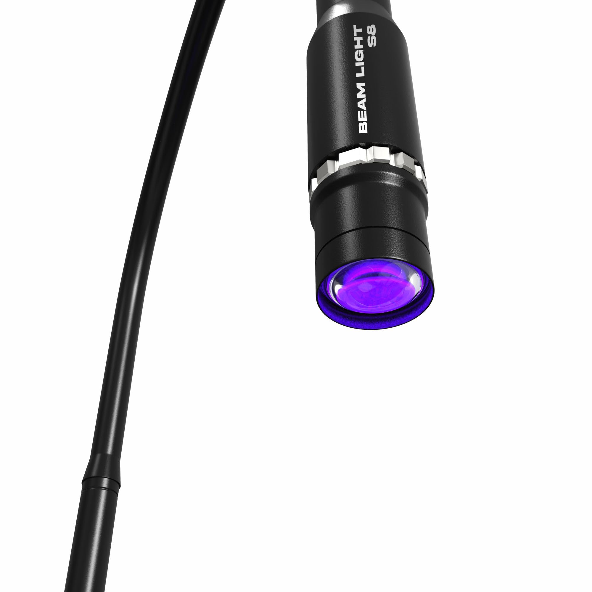 AURA Monaco | Beam Light UV Lash System S8 Complete Set – Profi-Set für UV-Wimpernverlängerung mit UV-LED-Lampe, Super Fast Kleber, Schutzbrille, Pads & Fußpedal – inkl.