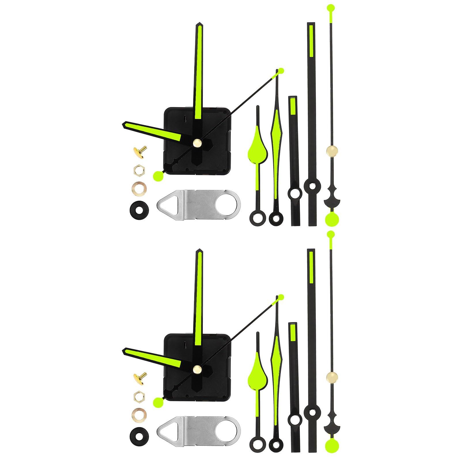 HDOYTXXM 1 / 2Pcs Quartzs Diys Wall Clock Movement Mechanism Battery Operated Silents Clocks Kits Repair Parts Replacement Clock Repair Parts Motor