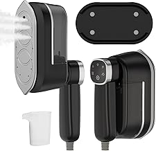 Portable Travel Steamer Iron Mini - Portable Rotating Clothes Iron with Dry and Wet Ironing, 10s Heat Up, 1200W Portable Handheld Steamer Irons, Steam Irons for Home, Dorm, Travel