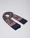 Monte Carlo Womens Self Design Navy Blue Shawl (224SHW6862-0-40) gallery image