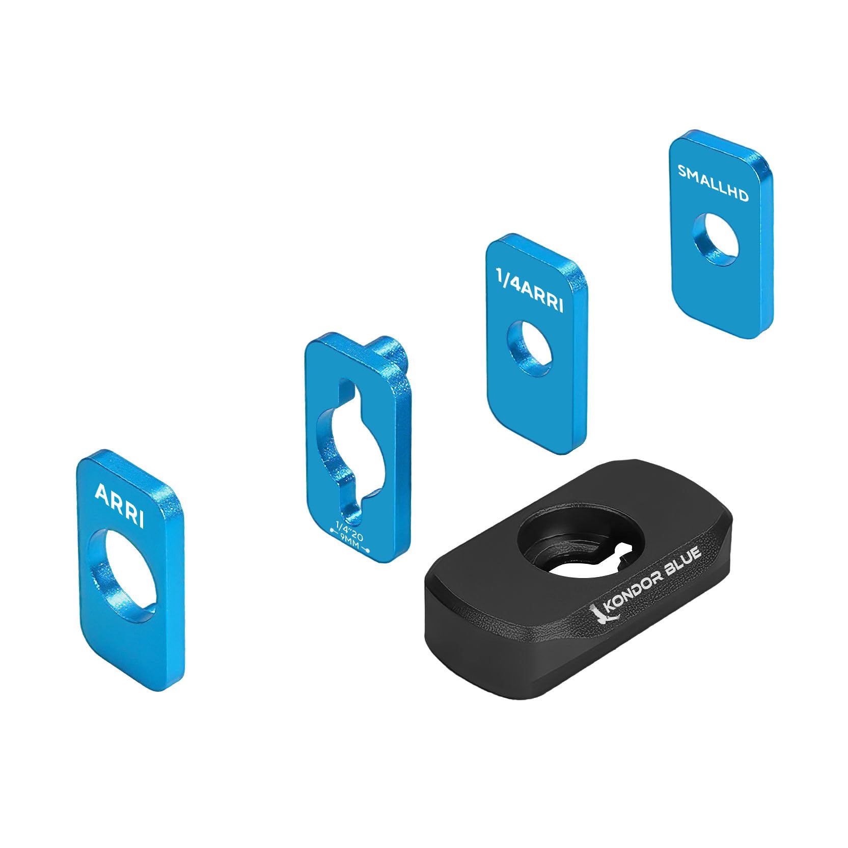 KONDOR BLUE | 1" Monitor Cage NATO Rail (Anti-Twist) | Compatible with All The Most Popular Monitor Systems and Allows You to Mount NATO-Compatible Accessories | Raven Black