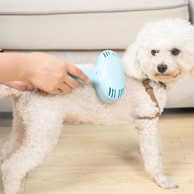 Foto 3 de 7 de Cepillo eléctrico y aspirador para pelo de animales domésticos - peine de limpieza recargable