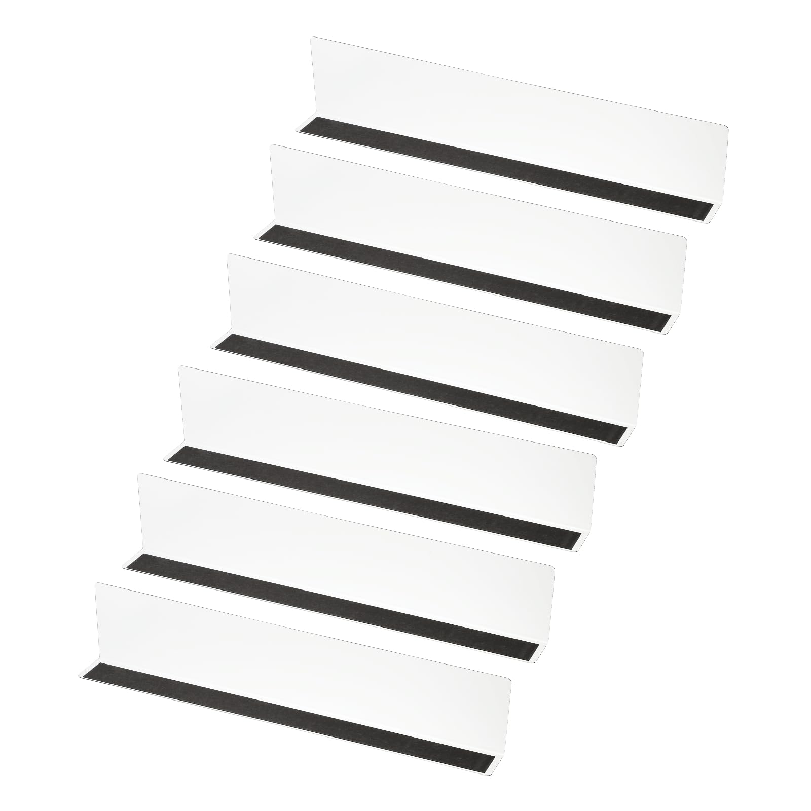 PATIKIL 6 Pack Shelf Dividers for Closet Organization, 400 x 40 x 80mm Acrylic Magnetic Closets Separator Kitchen Cabinet Shelves Under Bed Blocker for Bedroom Kitchen Office, Clear