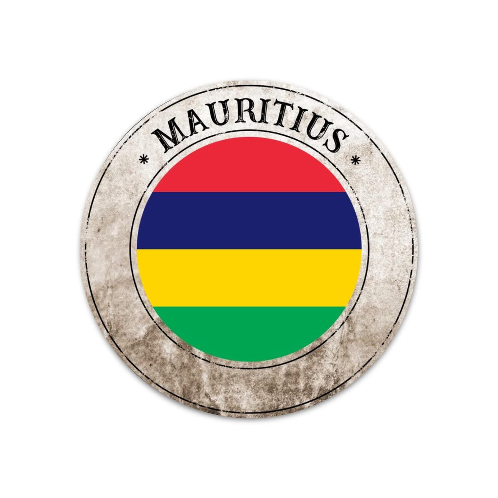 Yelolyio Mauritius Tin Sign Mauritius National Flag Metal Sign Wall Door Plaque Farmhouse Garden Parch Iron Poster Painting An Ideal Birthday Gift For Friends Family