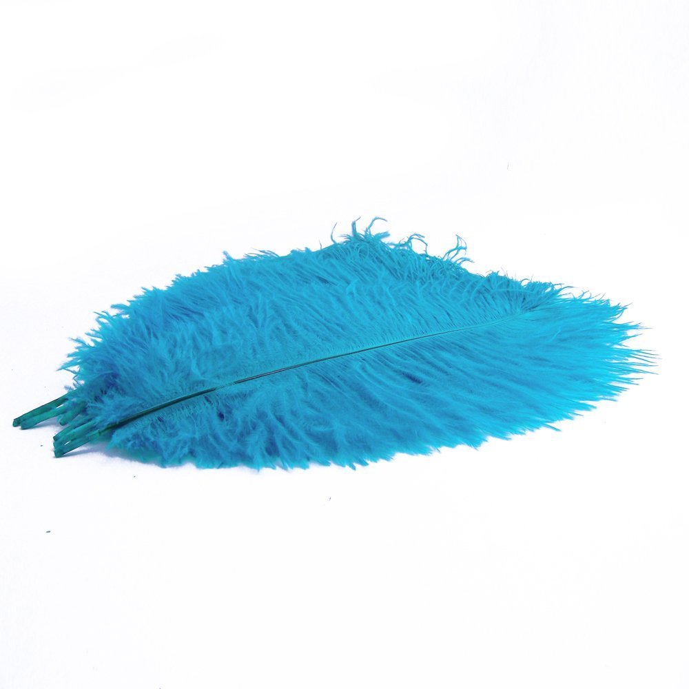 Carnaval verkleed veer/struisvogelveren - zwart - 50 cm - Carnaval