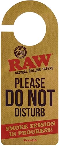 RAW Papeles de liar naturales - Letrero de puerta con texto en inglés "Do Not Distur