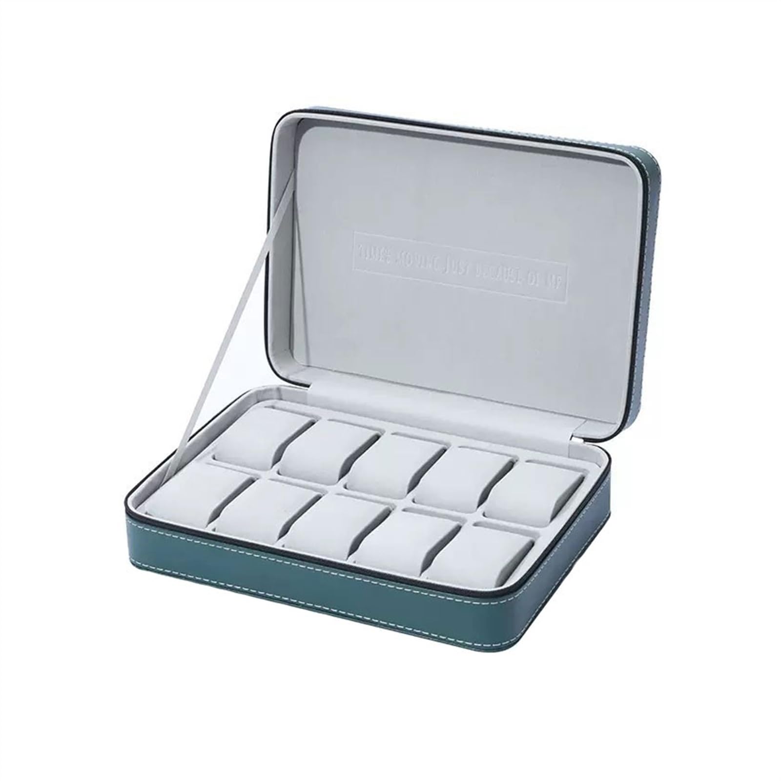 Kx9Lb8d Watch Storage Box 10 Compartments Large Capacity Watch Organizer Display Collection Box Multifunctional Jewelry Storage Bag