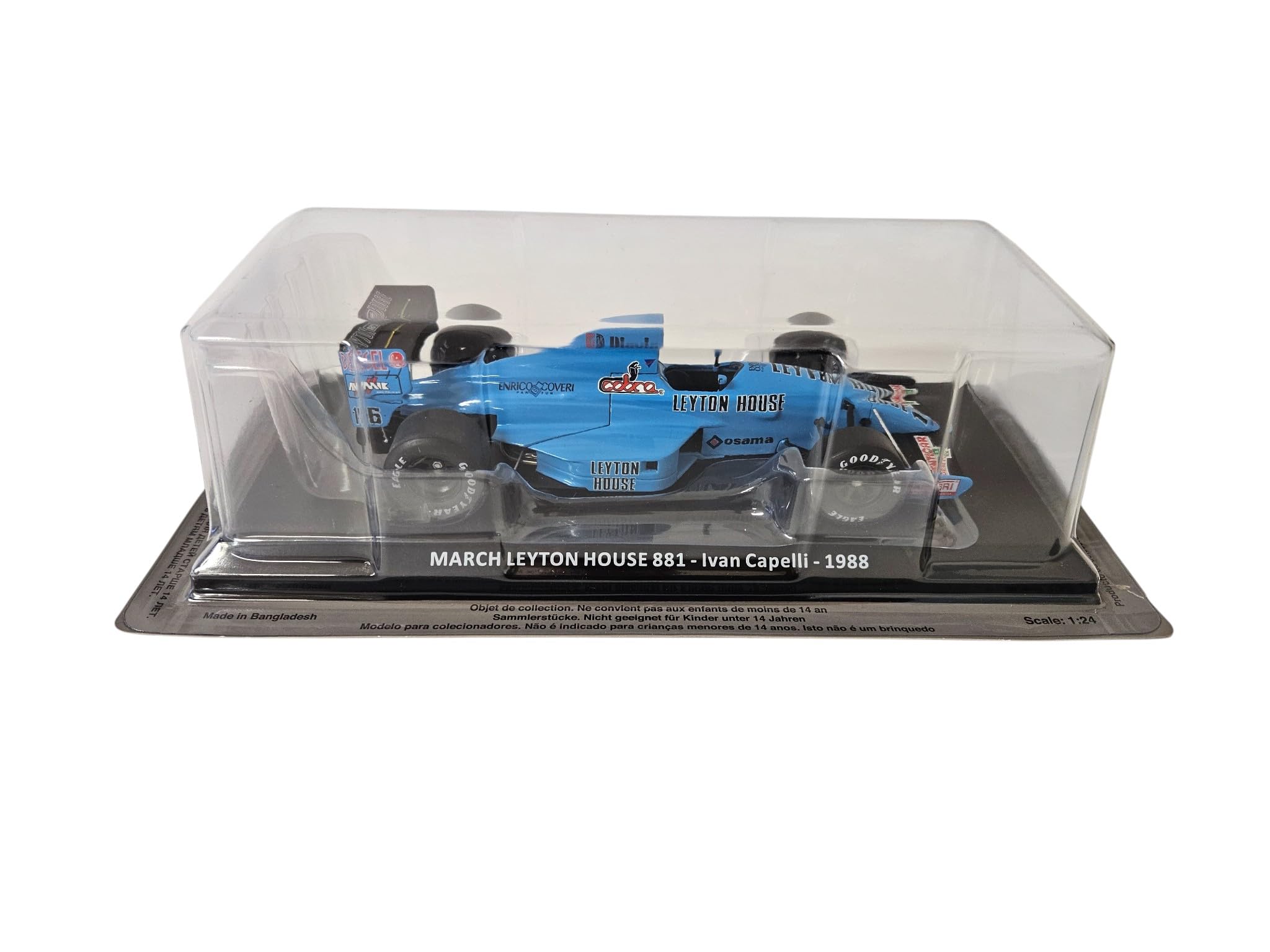 OPO 10 - Auto di Formula 1 in Scala 1/24 Compatibile con March Leyton House 881 Ivan Capelli 1988 GP F1 - OR103