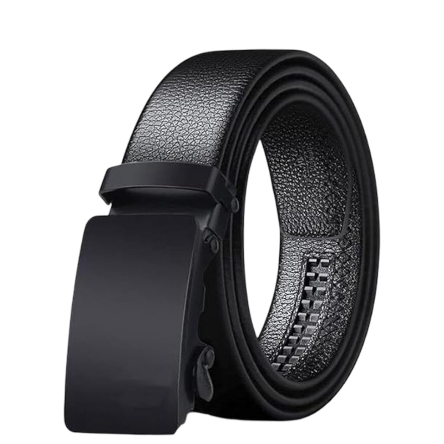 niddleman Men's Casual, Artificial Leather Belt with Auto Lock Buckle Belts For Men | Black Belt For Men | Mens Belt | Casual Belt For Men (30)-picture-40