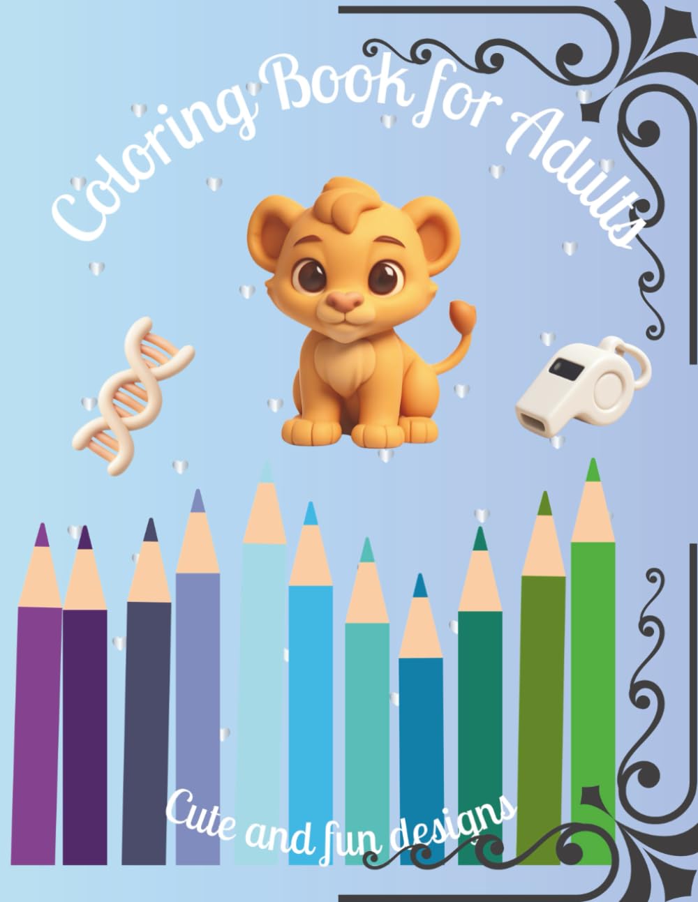 Coloring Book for Adults: Cute and fun designs
