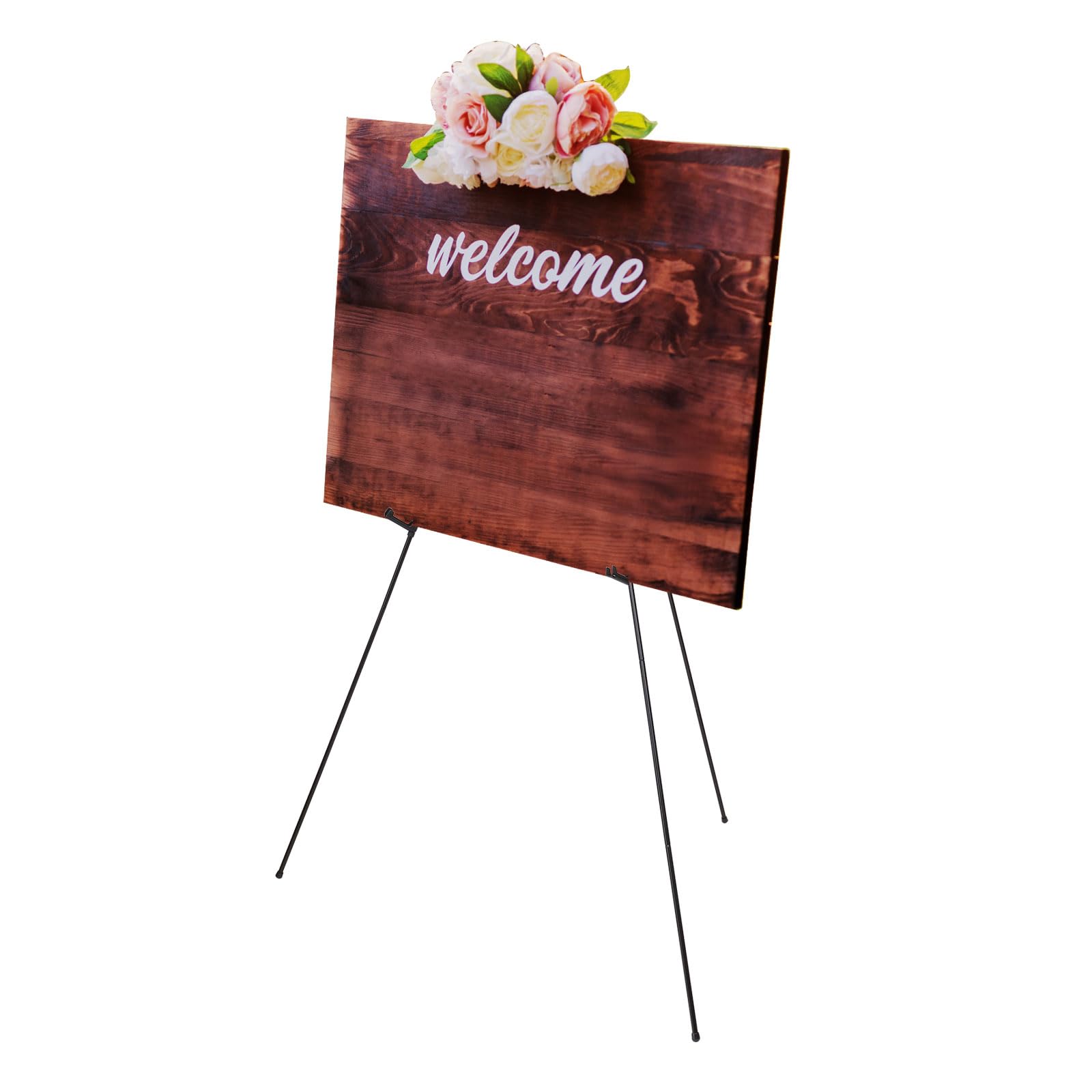 PATIKIL Supporto Cavalletto 63" Pittura Cavalletto Arte Pieghevole Argento