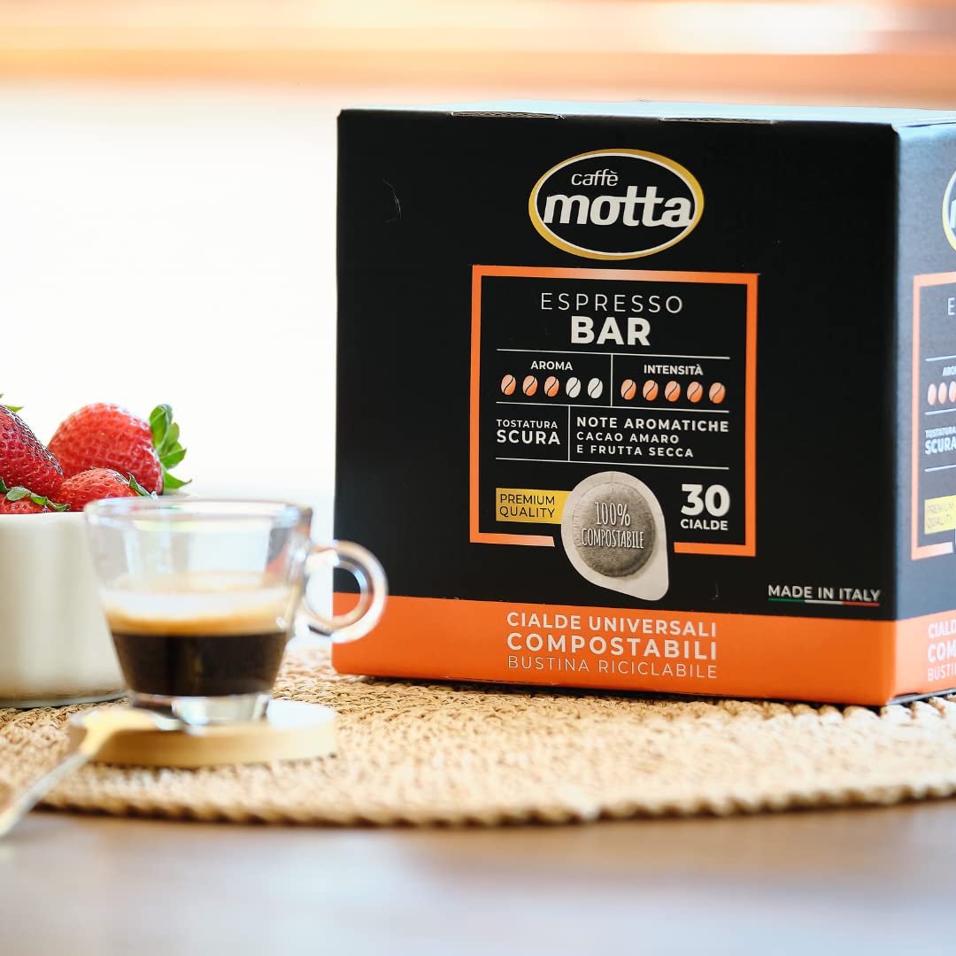 CAFFE' MOTTA Cialde ESE 44 mm nuova miscela Espresso Bar - 50/100/200 Cialde Compostabili (200)