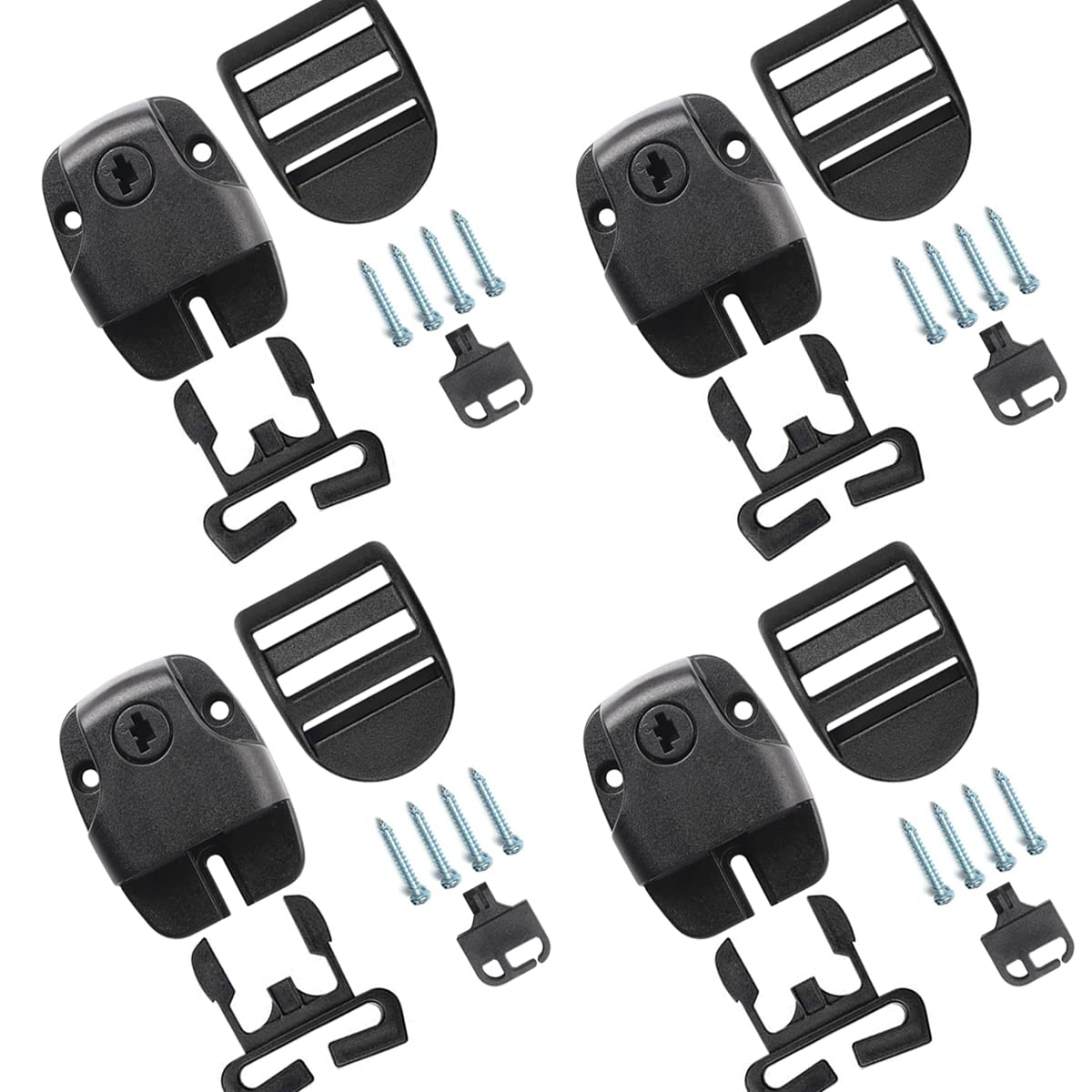 MITAOFAIRY4 Sets Spa Hot Tub Cover Clips Broken Latch Repair Replacement Kit with Latches Clip Locks Accessories for Spa Cover Straps