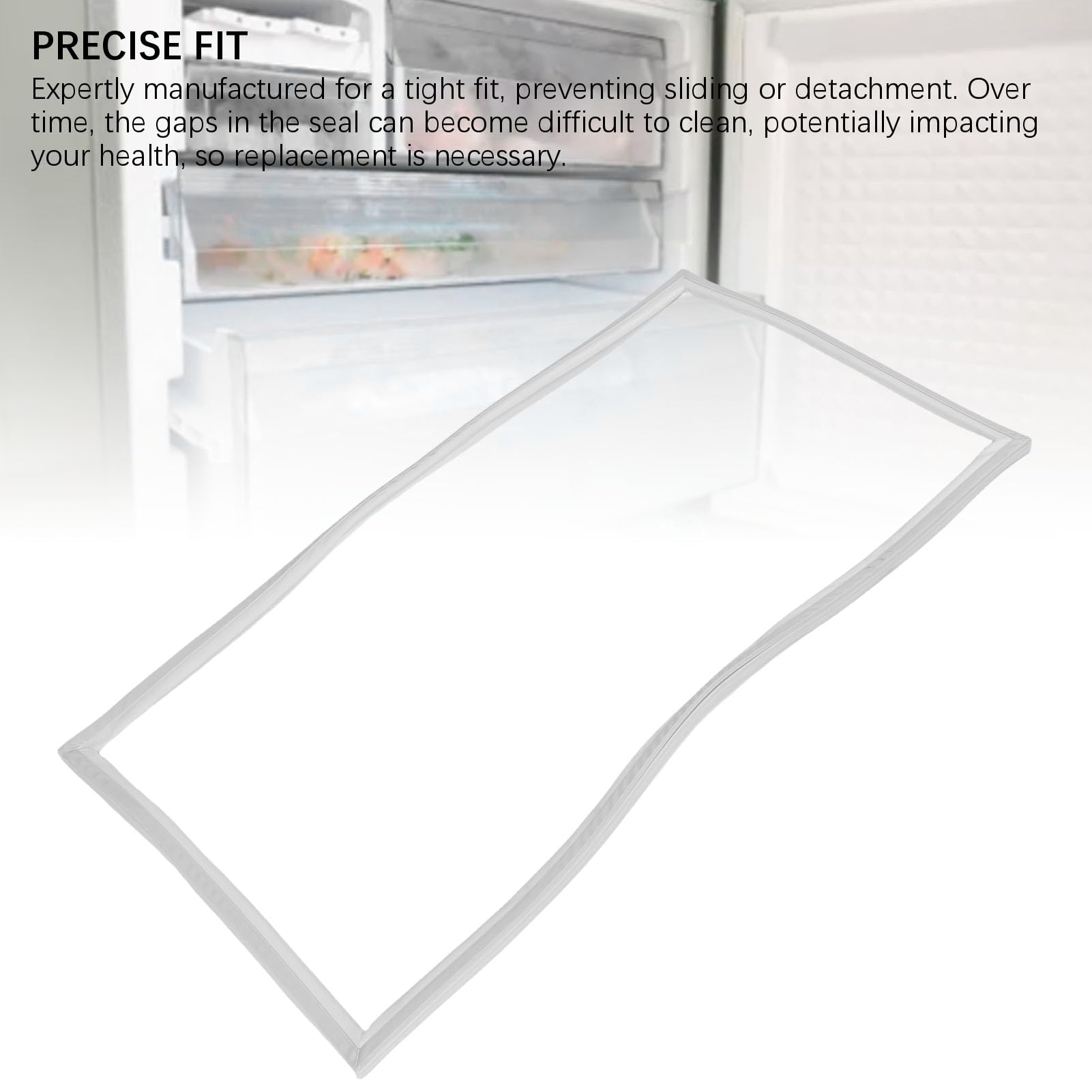 Aramox Gefrierschrank-Türdichtung, Silikon-Kühlschrank-Türdichtung, Ersatz, Leicht, für Haushaltsgeräte, Kühlschrank, Einfache Installation, Fester Sitz, Geruchlos