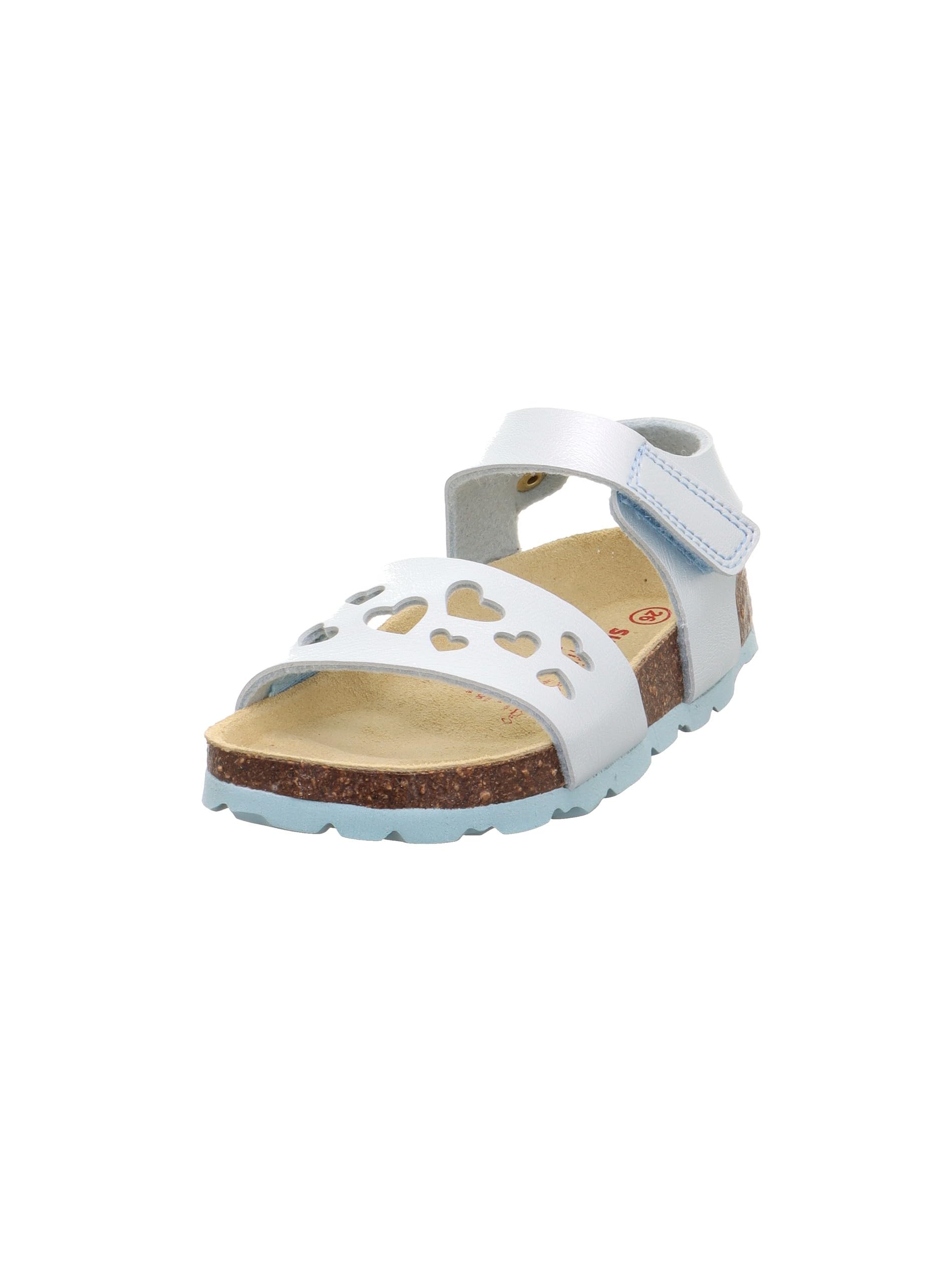 Superfit Girls' Footbed Slippers, Light blue 8400, 8 UK Child