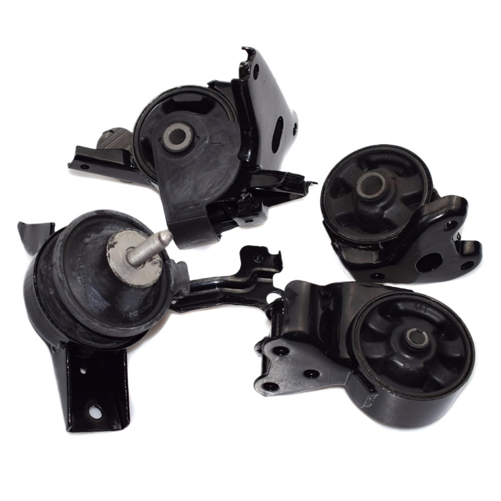 Ahsutpmb One Color Fit For Elantra 2001-2006 Fit For Tiburon 2.0L 2003-2008 4 Pcs Front Rear Engine Motor Mount Set 21830-2D050 Engine Mount Set Motor Enginel Repair Bracket Stan
