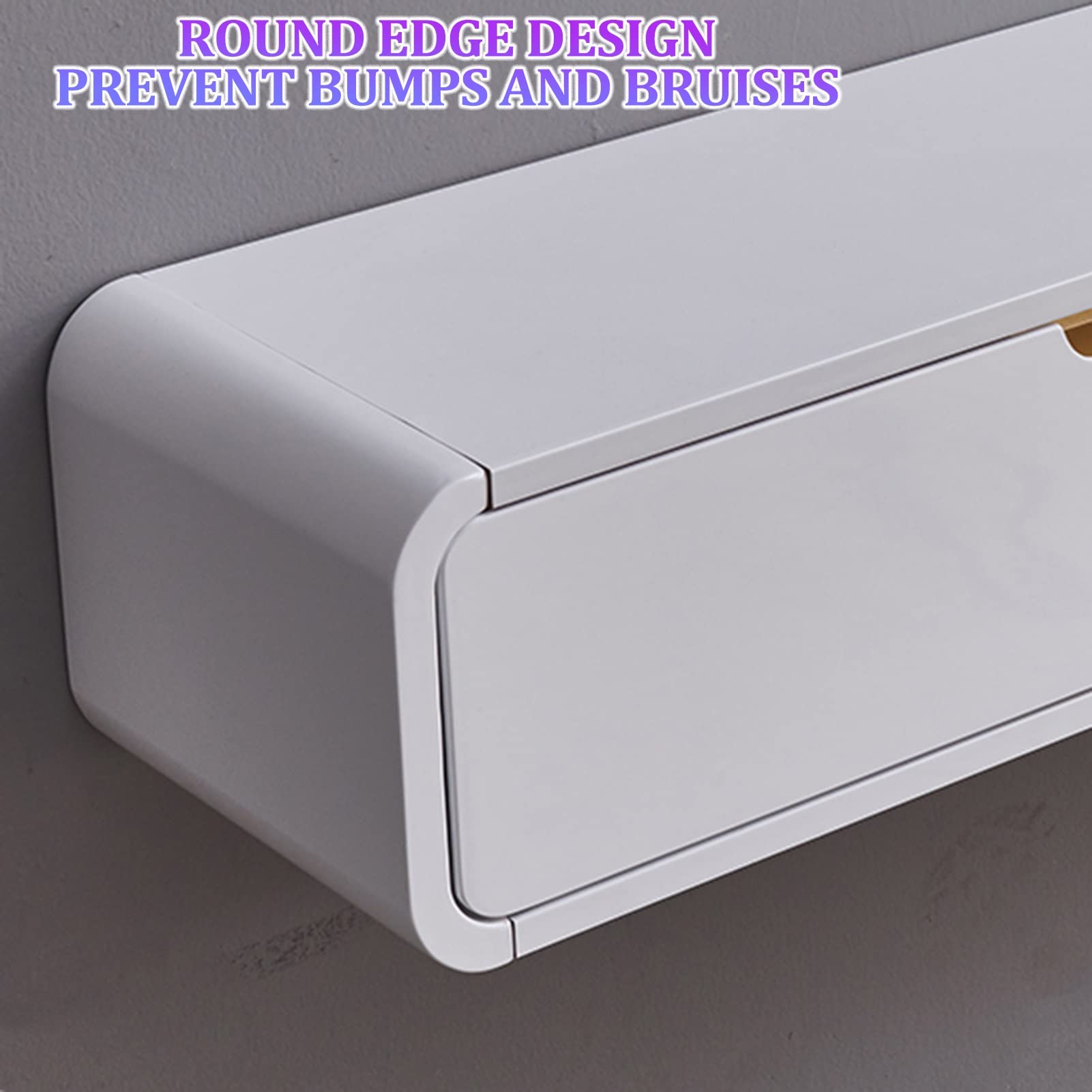 Meuble TV et console murale 3 Der Sto nizer Slish Salon Fourrure Gain de place pour une efficacité maximale