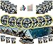 Produktbild Batman Party Supplies Dark Knight Batman Geburtstagsparty Geschirr Pack 16 Gäste- Einweg Superheld Teller Tassen Servietten Tischdecke