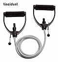 Vendere Professional Single Toning Tube Exercise Band Resistance Band Exerciser Cord with Comfort Handles Latex Hand Grip gallery image