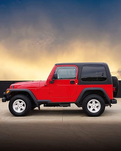 Miniatura 6 de KYX Estribos para Wrangler YJ/TJ 1987-2006 de 2 puertas, 5 pulgadas de puerta de coche, rieles laterales de camión, barras Nerf