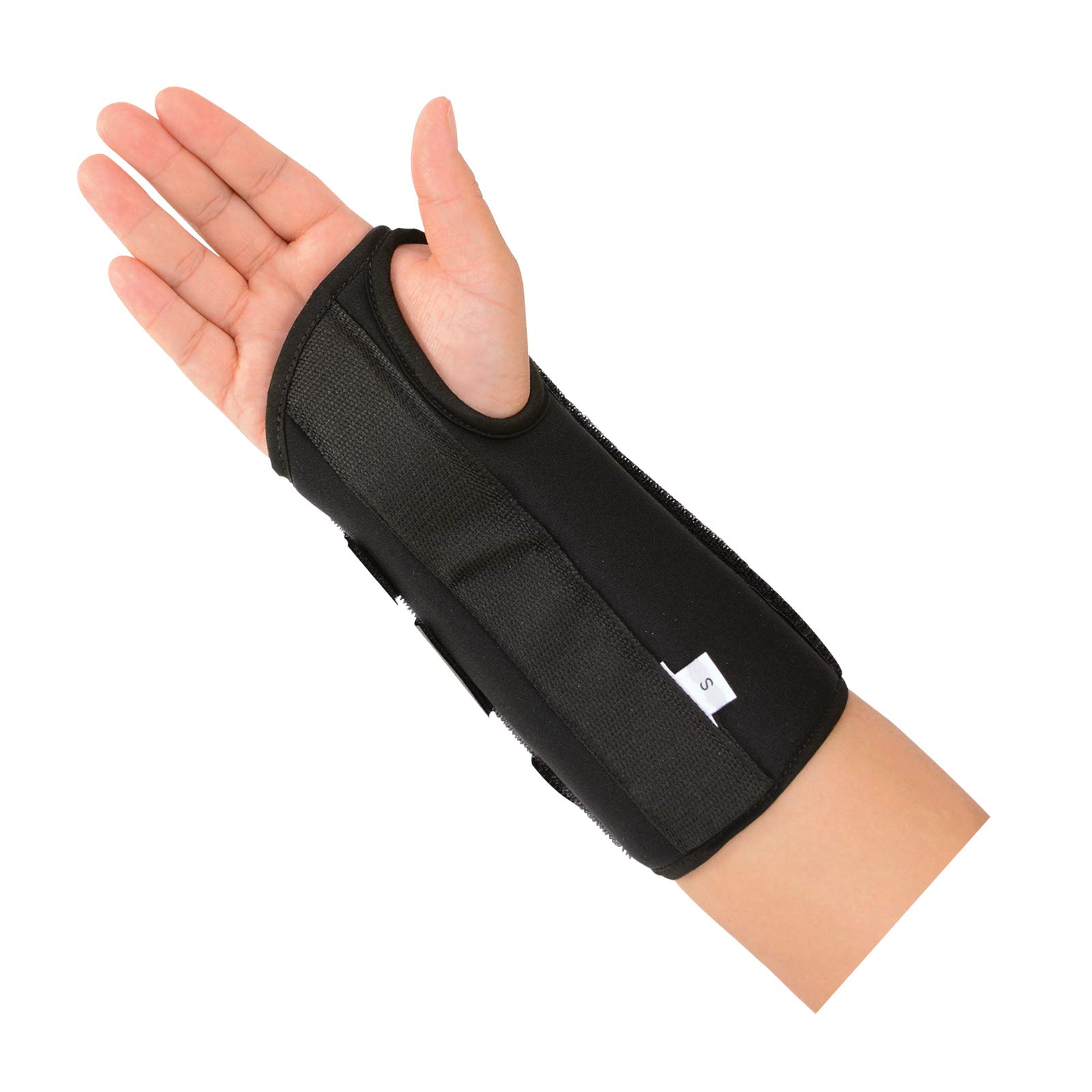 Sammons Preston R-Soft Wrist Support, Stabilization Splint and Immobilizer for Healing and Recovery of the Hand, Arm, and Wrist, Open Hand Mobility Design for Range of Motion, 8", "Left, Medium