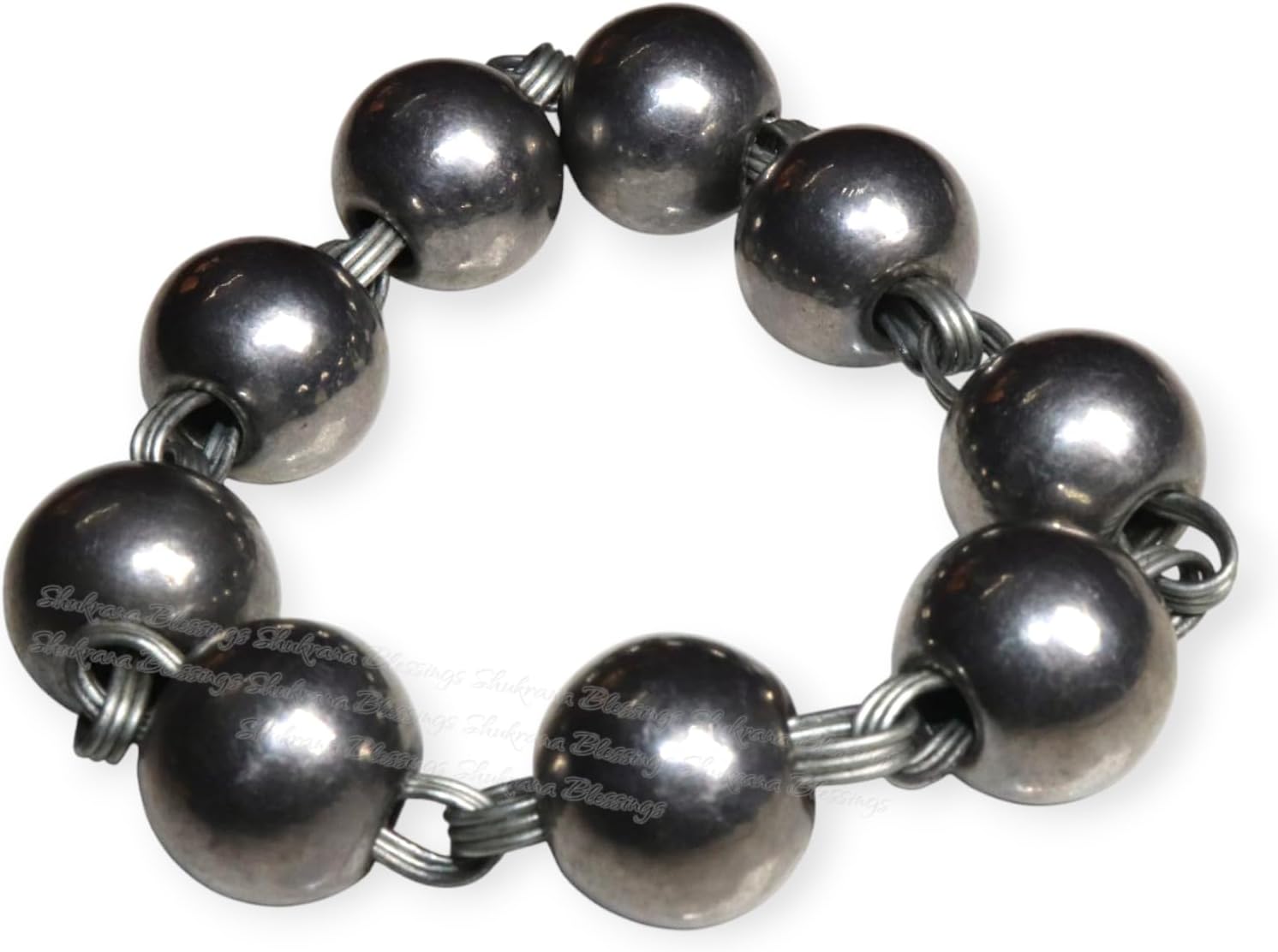 Shukrana Blessings Simran Manke Beads Punjabi Kara, Made Of Sarbloh | Sarb Loh | Men Kara | Tarsem Jassar Style | Mossewala style Kada Sikh Accessory Sikh Bracelet Heavy Kada Big Kara Karha