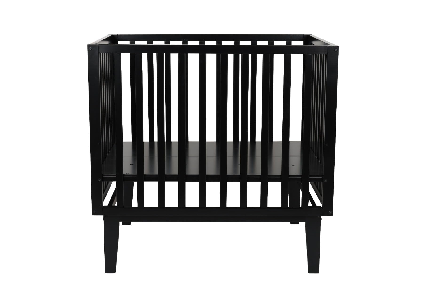 Born Lucky Parc Bébé Cubo | Parc Bébé Bois | Fond Réglable | 100x80cm (Noir)