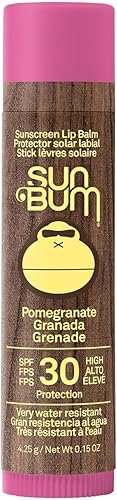 Sun Bum SPF 30 Lippenbalsam Granatapfel – Breitband-UVA/UVB-Lippenschutz – Vegan