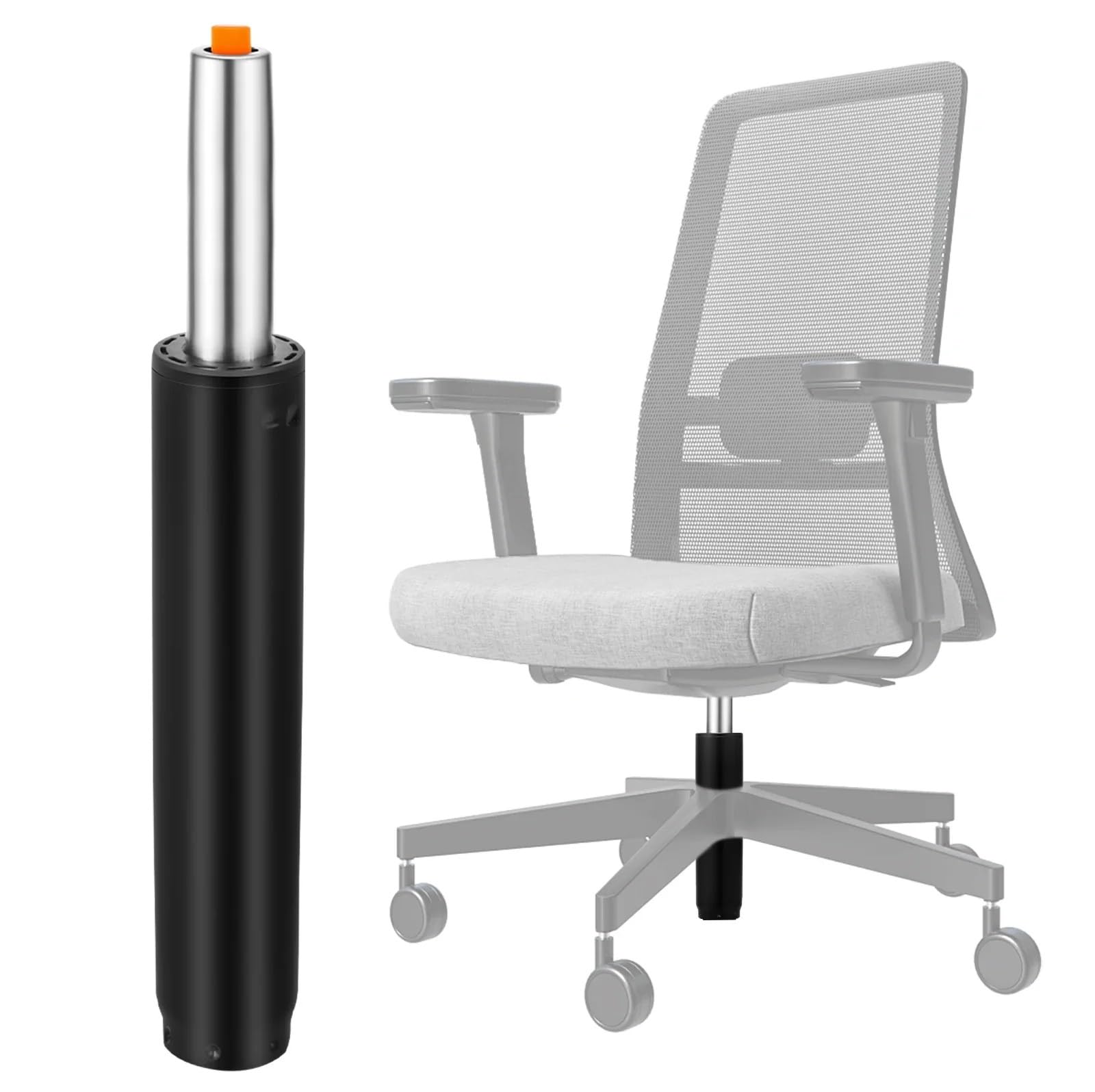 Cilindro di sollevamento a gas for sedia con asta supporto pneumatico for sgabelli da bar ufficio, accessori sostituzione del sedile pistone dell'ammortizzatore