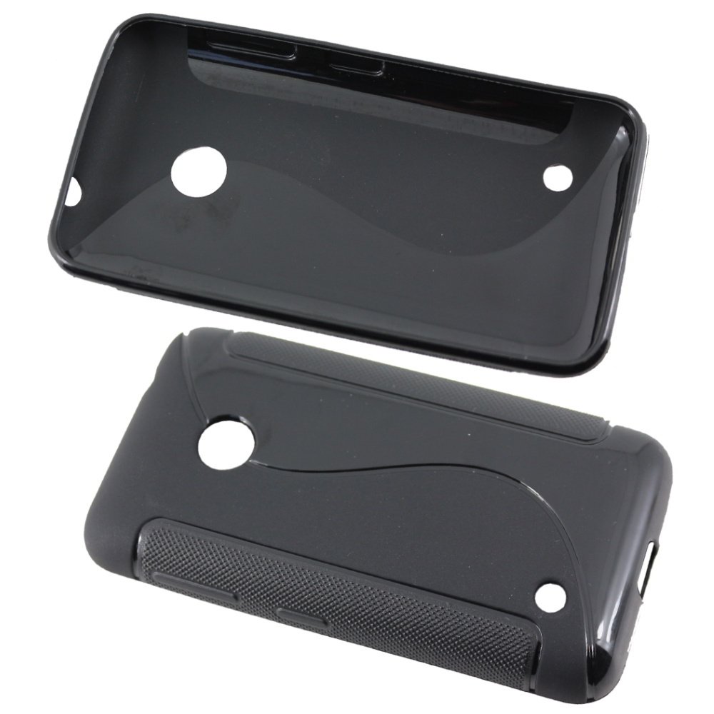 Cover EbestStar In Silicone TPU Per Nokia Lumia 530 – Design S-Line Morbido E Sottile (Nero) - 4