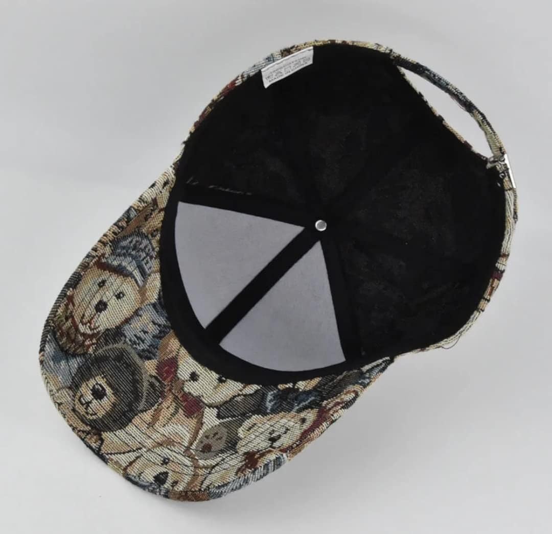 Bear Baseball Cap Cute Soft Cotton Adjustable Dad Hat Unisex Style Animal Embroidered Hat for Women Men Funny Outdoor (Bear) at  Men’s Clothing store