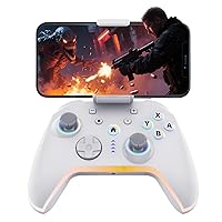 Vista 8 de Bcofo Wireless Mobile Game Controller for iOS/iPhone/Android/Cell Phone/Switch/Laptop, Gaming Gamepad with Phone Clip for Gamers, Hall Effect