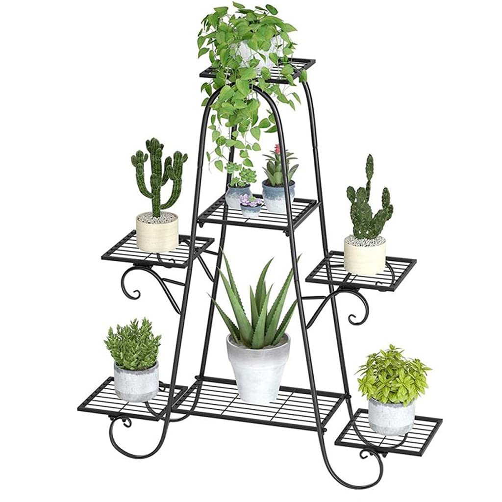 Support pour plantes en métal - Support pour pot de fleurs - Meuble de balcon - Support pour plantes d'intérieur