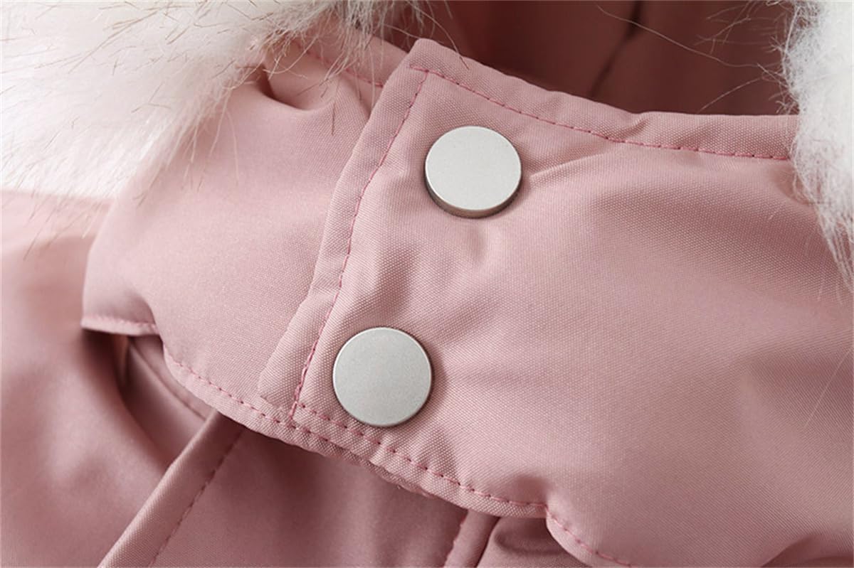 Baby Junge Mädchen Schneeanzug Kinder Langarm Hoodie Dicker Overall Skianzug Reißverschluss Einteiliger Body Winter Warmer Strampler
