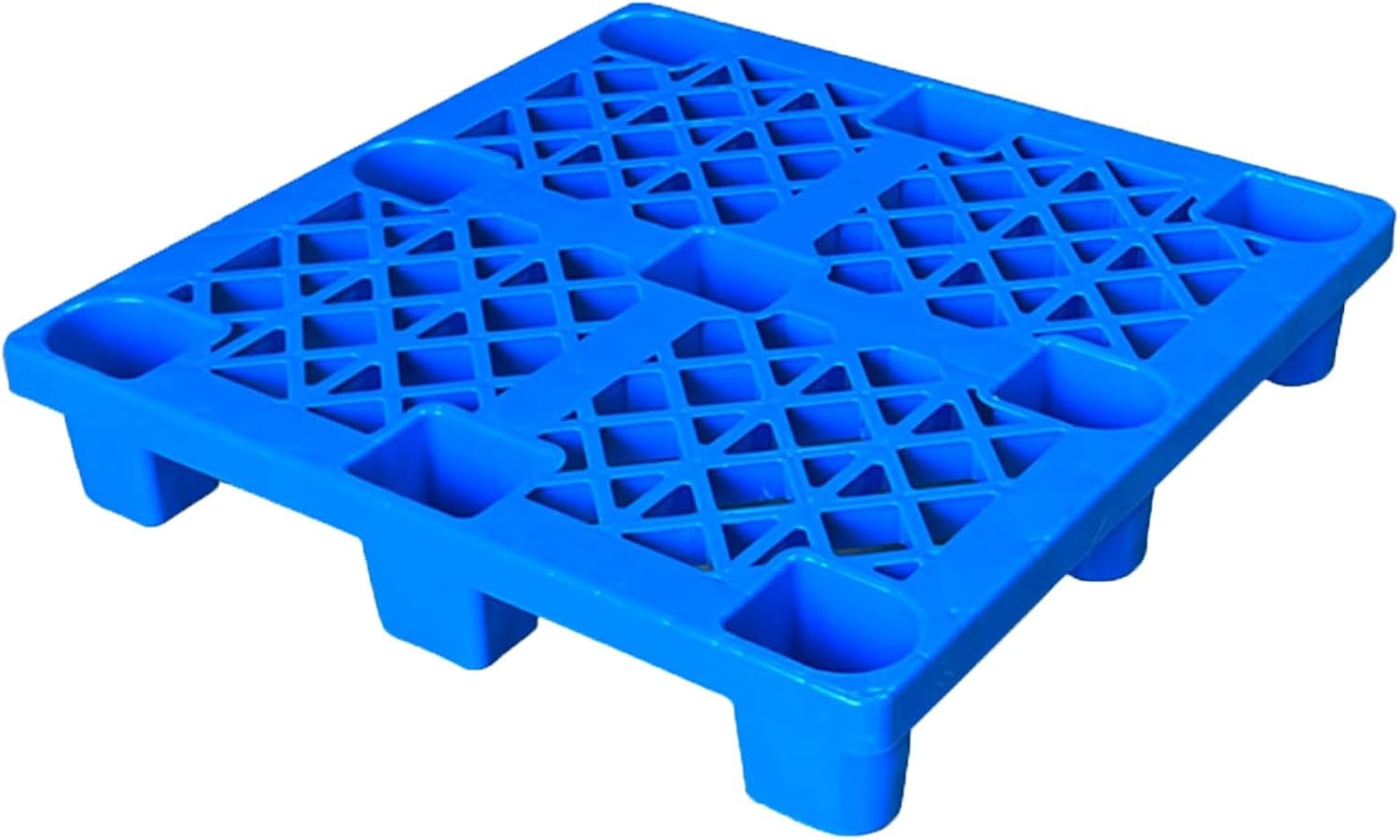 Plastic Pallets with Grid, High Density Polyethylene Pallet, Easy to Stack Floor Storage Pad for Indoor and Outdoor, Garages, Kitchen and Basement(Gray,80x80x14cm/31x31x6in)