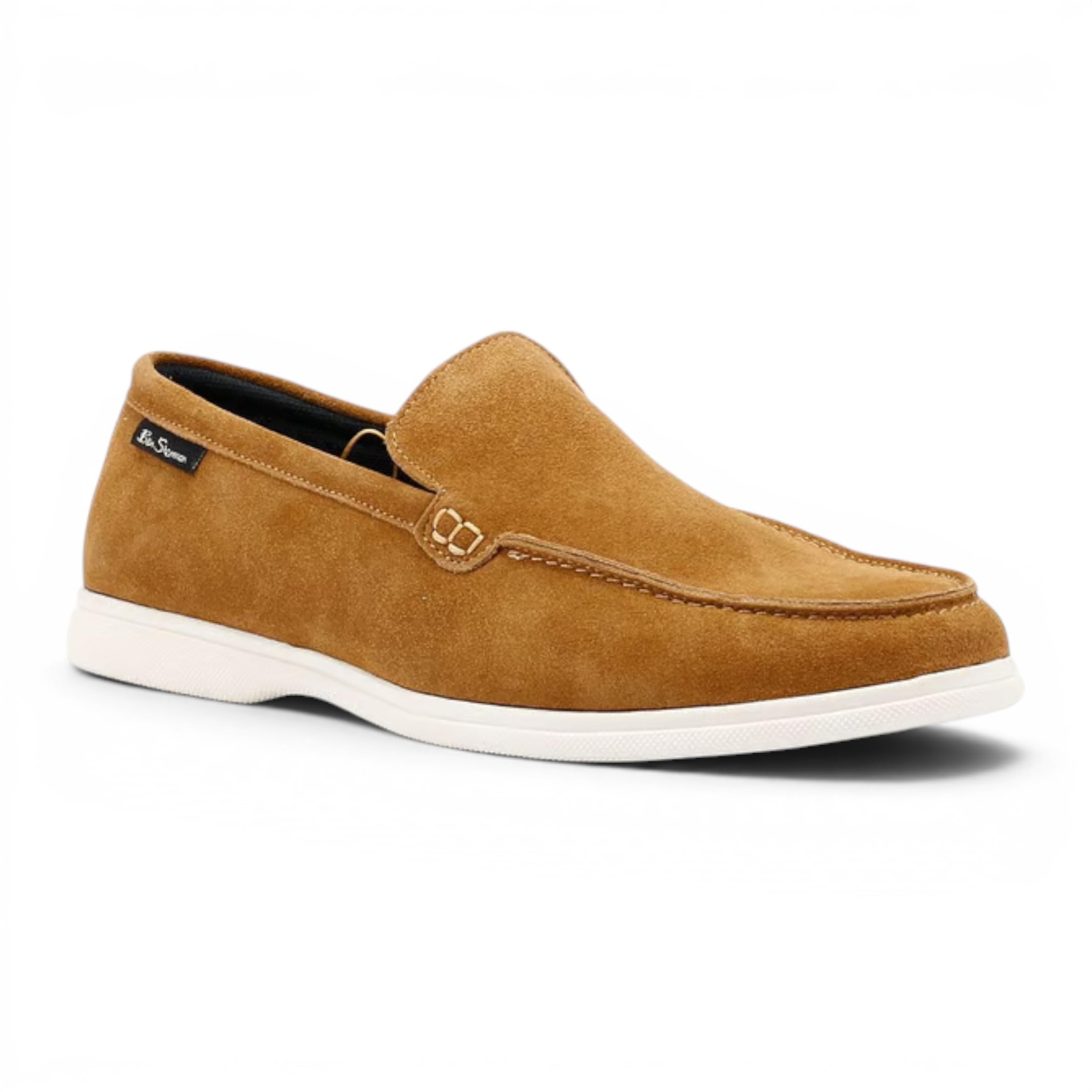Zapatos Mocasines Informales y de Vestir de Ante marrón Claro para Hombre de Amarillo